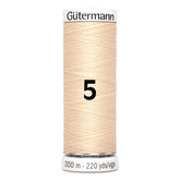 Gutermann garen | 200m | 5 ecru naaigaren GM - 200 - 5 - ECRU 4008015026202